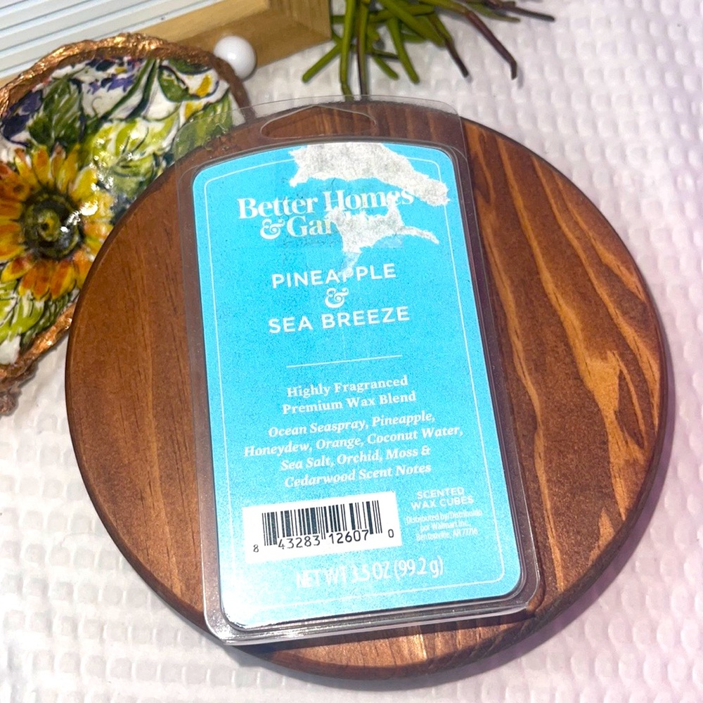 BETTER HOMES & GARDENS PINEAPPLE & SEA BREEZE WAX CUBE MELTS NEW